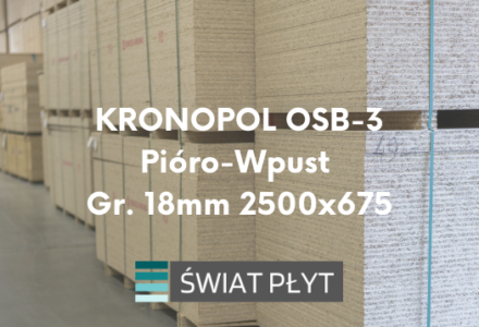KRONOPOL OSB-3 Pióro-Wpust Gr. 25mm 2500×675